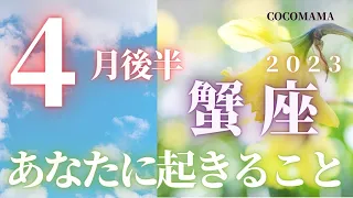 蟹座♋️ 【４月後半あなたに起きること🌈】2023　ココママのビックリ！！よく当たる❤個人鑑定級タロット占い🔮