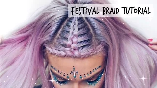 Music Festival Halo Braid Hair Tutorial | LoveFings