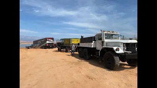 Recovering a Motorhome stuck on the Beach 6x6 5 ton on the Job!