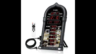 Qsnmieo Brand Azan Clock for USA&All world--Athan Wall Clock-Prayer Islamic ClockRamadan Eid Gifts