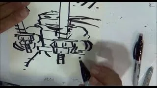 Kevin Eastman drawing Leonardo