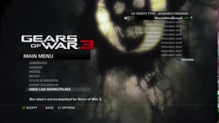 Gears of War 3 Menu Music Extended