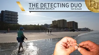 Memorial Day Weekend  Find Gold Jewelry Metal Detecting New Smyrna Beach Florida | The Detecting Duo