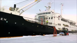 Freight Loading on MS Lofoten at Nesna