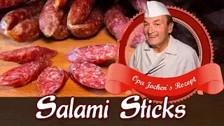 Salami Sticks selber machen - Salami reifen - Rohwurst reifen - Opa Jochen´s Rezept