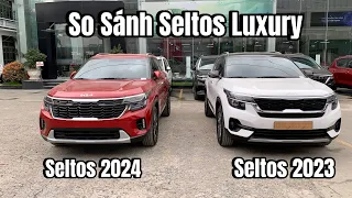 So Sánh New Kia Seltos 2024 và Kia Seltos 2023. Cùng Là Bản Luxury Có Gì Khác Biệt | XEKIA 24H |