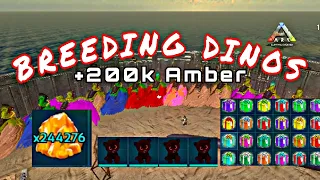 [ARK MOBILE PVP] Breeding dinos + 200k amber