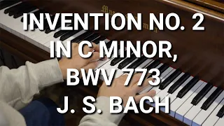 J. S. Bach Invention 2 in C minor BWV 773
