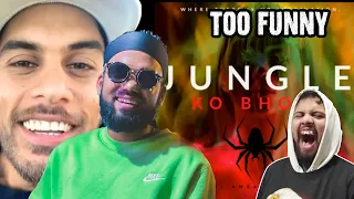 THIS IS FUNNY AF !!!! #reaction Nawaj Ansari & Jhapali$H - JUNGLE KO BHOOT