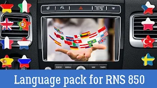 Language pack for RNS 850