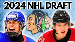 Who will the Blackhawks draft first in 2024?