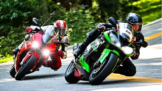 That ZX10r is FAST! R6 & CBR Chase 👀