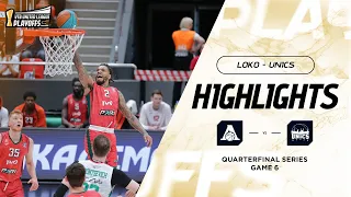 Lokomotiv Kuban vs UNICS Highlights Semifinals Game 6 | Season 2023-24