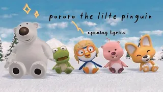 Pororo The Little Pinguin - opening (indonesia ver lyrics)