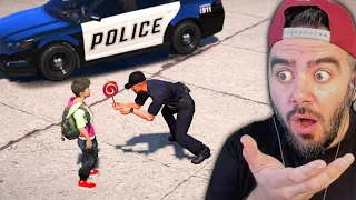 IF YOU ARE A CHILD AND GET A STAR, LOOK AT WHAT THE POLICE DO - GTA 5