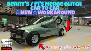 GTA 5 Online - *NEW* Benny's / F1's Merge Glitch "WORKAROUND" Fast, Solo, No Timing