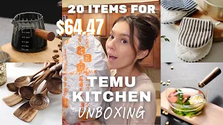 Temu Unboxing - Kitchen Edition + Organizing My Kitchen