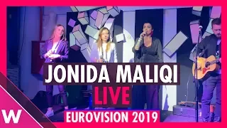 Jonida Maliqi (Albania) sings "Ktheju tokës" LIVE at the Hungarian Party @ Eurovision 2019