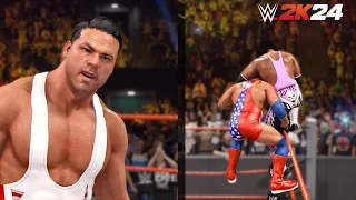 Bret "The Hitman" Hart vs. Kurt Angle in a Submission Match | WWE 2K24