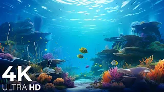 The Ocean 4K - Scenic Wildlife Film With Calming Music | Study Music & Work Music