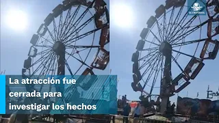 Rueda de la fortuna falla y personas quedan boca abajo en la Feria estatal de Florida