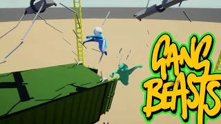 Gang Beasts - Container Demolition [Father and Son Gameplay]
