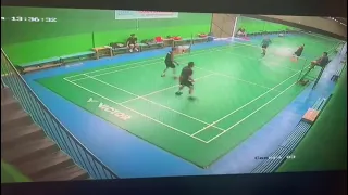 detik detik serangan jantung saat bermain badminton