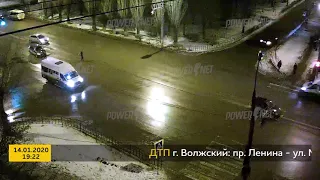 ДТП (авария г. Волжский) пр. Ленина ул. Молодежная 14-01-2020 19-22