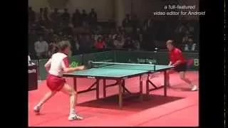 Table Tennis 1996 Waldner vs Saive highlights