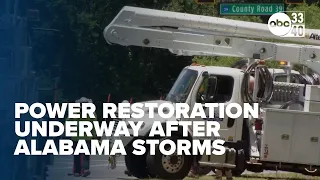 Power restoration efforts underway after Memorial Day storms in Alabama