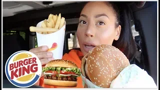 TRYING BURGER KINGS NEW IMPOSSIBLE WHOPPER!! | MUKBANG