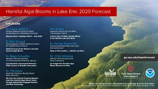 NOAA Forecast for Harmful Algal Blooms in Lake Erie 2020