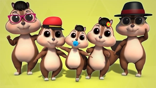 Squirrel Finger Family 3D Rhymes Songs Nursery Rhymes For Childrens by Farmees