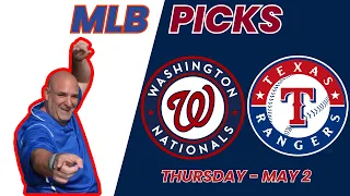 Nationals at Rangers - MLB Free Pick Thursday 5/2/24 | Picks And Parlays #mlbb