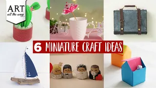 6 Miniature Craft Ideas | DIY Home Decoration | Best out of waste | Trash to treasure | Desk Decors