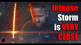 A Storm Turns Violent! - On the Edge of a Massive Thunderstorm - Rain and Lightning Camp