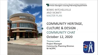 BMVMP Chat Series - Community Heritage, Culture and Design - Oct 12, 2020