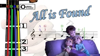 All is Found | Frozen II | Violin Tutorial |  Disney | 小提琴| 冰雪奇緣 II | 迪士尼 [Level 3]