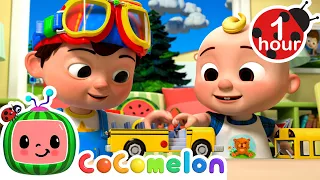 Toy Wheels on the Bus | CoComelon | 🚌Wheels on the BUS Songs! | 🚌Nursery Rhymes for Kids