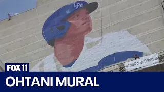 Local artist paints Shohei Ohtani mural in Little Tokyo