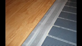 Монтаж на подово отопление с инфрачервен карбонов нагревателен филм.