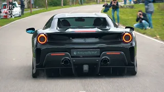 Supercars Accelerating | Streetgasm 918 Spyder, F8 Tributo, Corvette C8, Aventador SV,  488 Pista