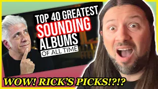 Top 40 GREATEST SOUNDING ALBUMS OF ALL TIME (Reacting To Rick Beato)