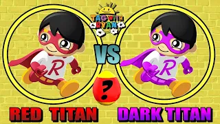 Tag with Ryan - Red Titan vs Dark Titan - All Characters Unlocked Combo Panda Gameplay All Vehicles