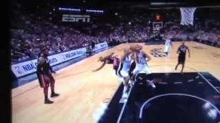 Chris bosh "just a post up and a flop" game 3 finals