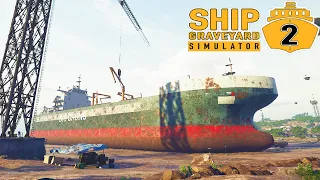 Кладбище Кораблей - Распил Корабля Big Chung - Steel Giants DLC - Ship Graveyard Simulator 2