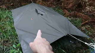 Poncho Shelter. Bundeswehr military surplus bushcraft. New Zealand.