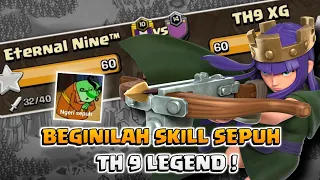Beginilah Skill para Sepuh TH 9 Legend ketika WAR 🥶 - Eternal Nine Clan | COC Indonesia