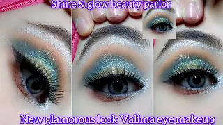 new glamorous look Valima eye makeup tutorial | step by step eye makeup |easyeyemakeup |shine&glow |