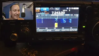 Some DX with some 40m rag chewing on the Icom 7300